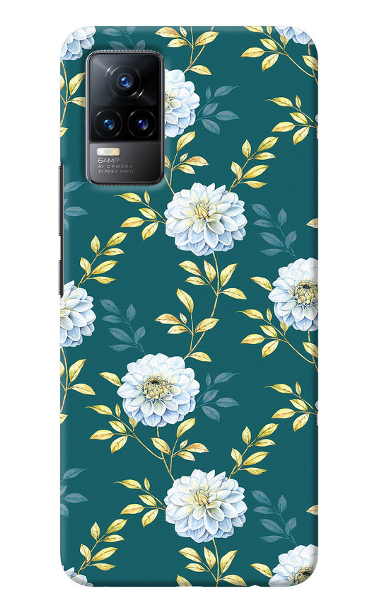 Flowers Vivo Y73/V21E 4G Back Cover