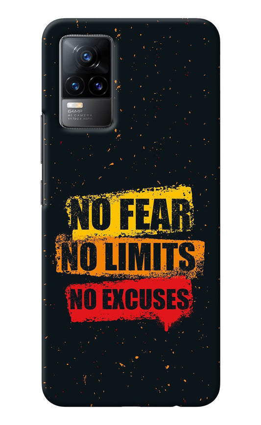 No Fear No Limits No Excuse Vivo Y73/V21E 4G Back Cover