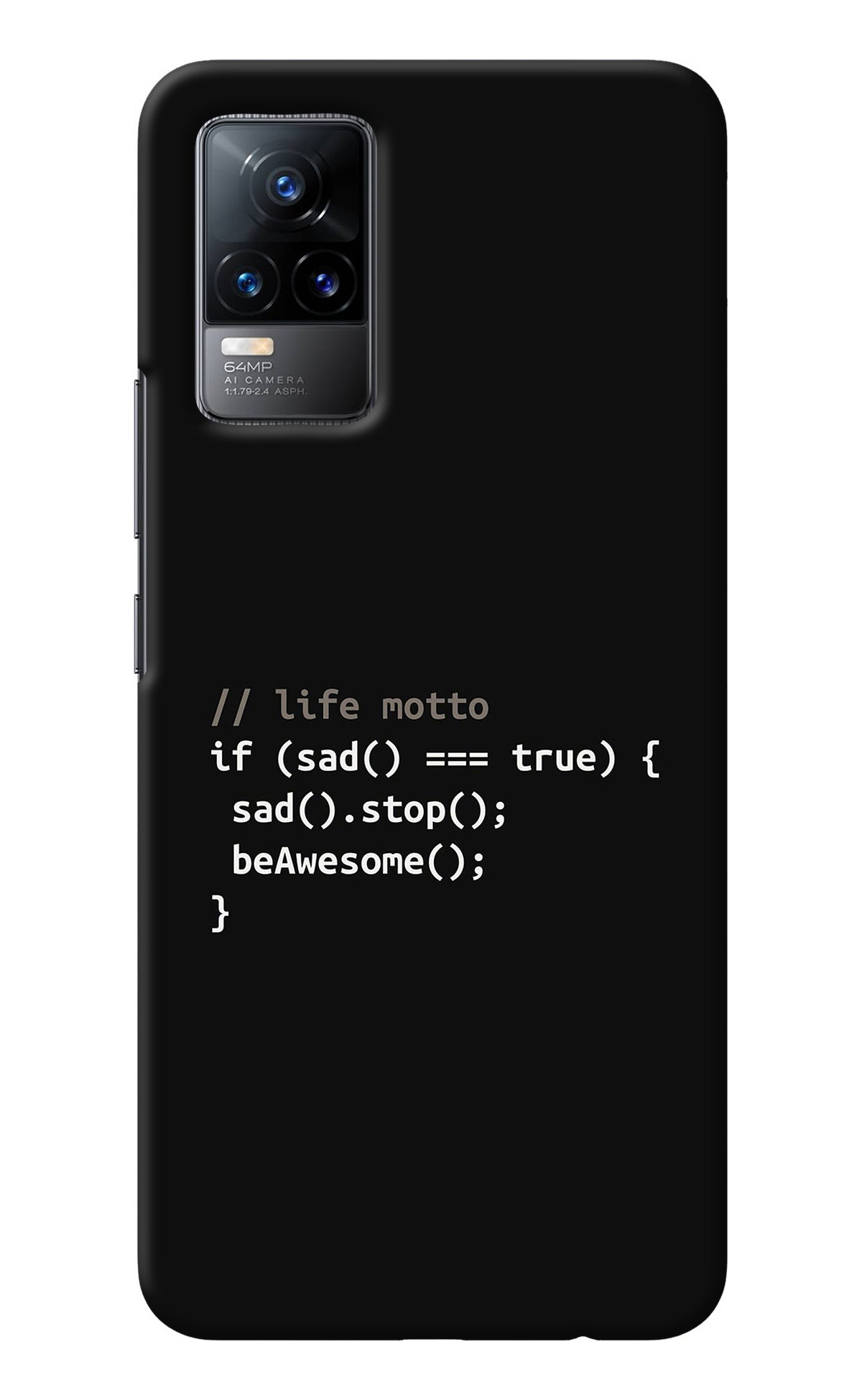 Life Motto Code Vivo Y73/V21E 4G Back Cover