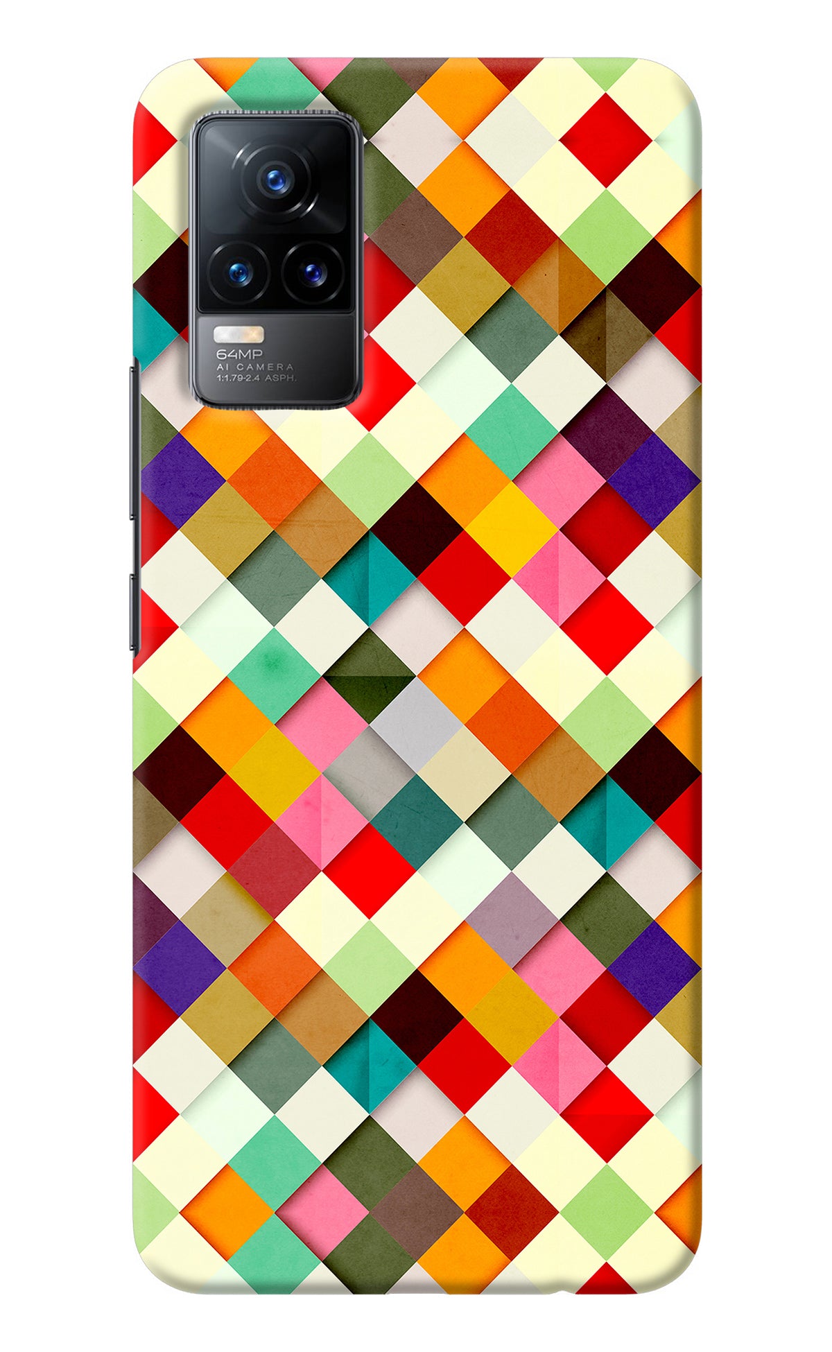 Geometric Abstract Colorful Vivo Y73/V21E 4G Back Cover
