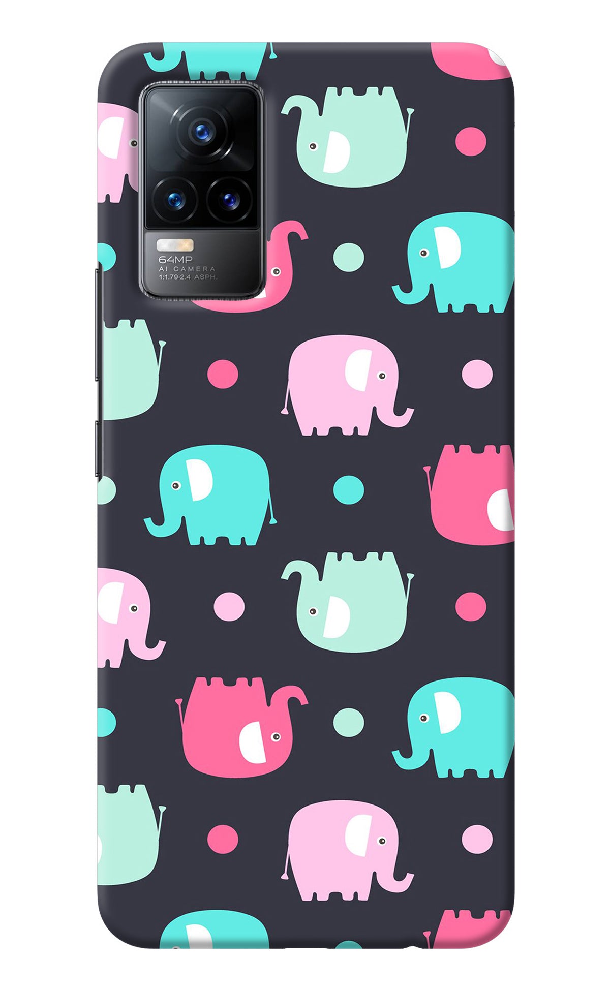 Elephants Vivo Y73/V21E 4G Back Cover