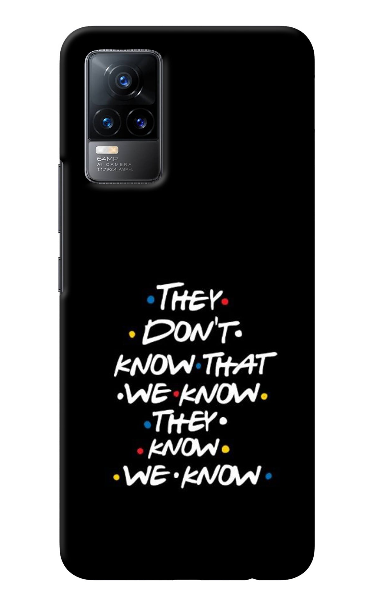 FRIENDS Dialogue Vivo Y73/V21E 4G Back Cover