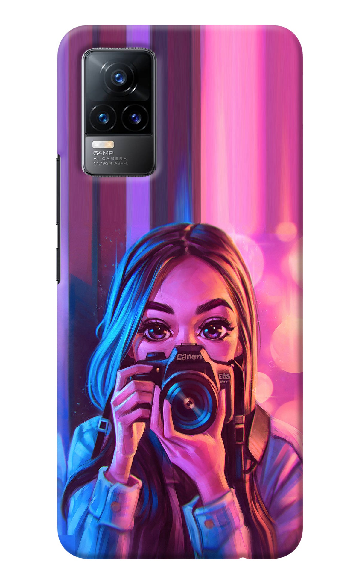 Girl Photographer Vivo Y73/V21E 4G Back Cover