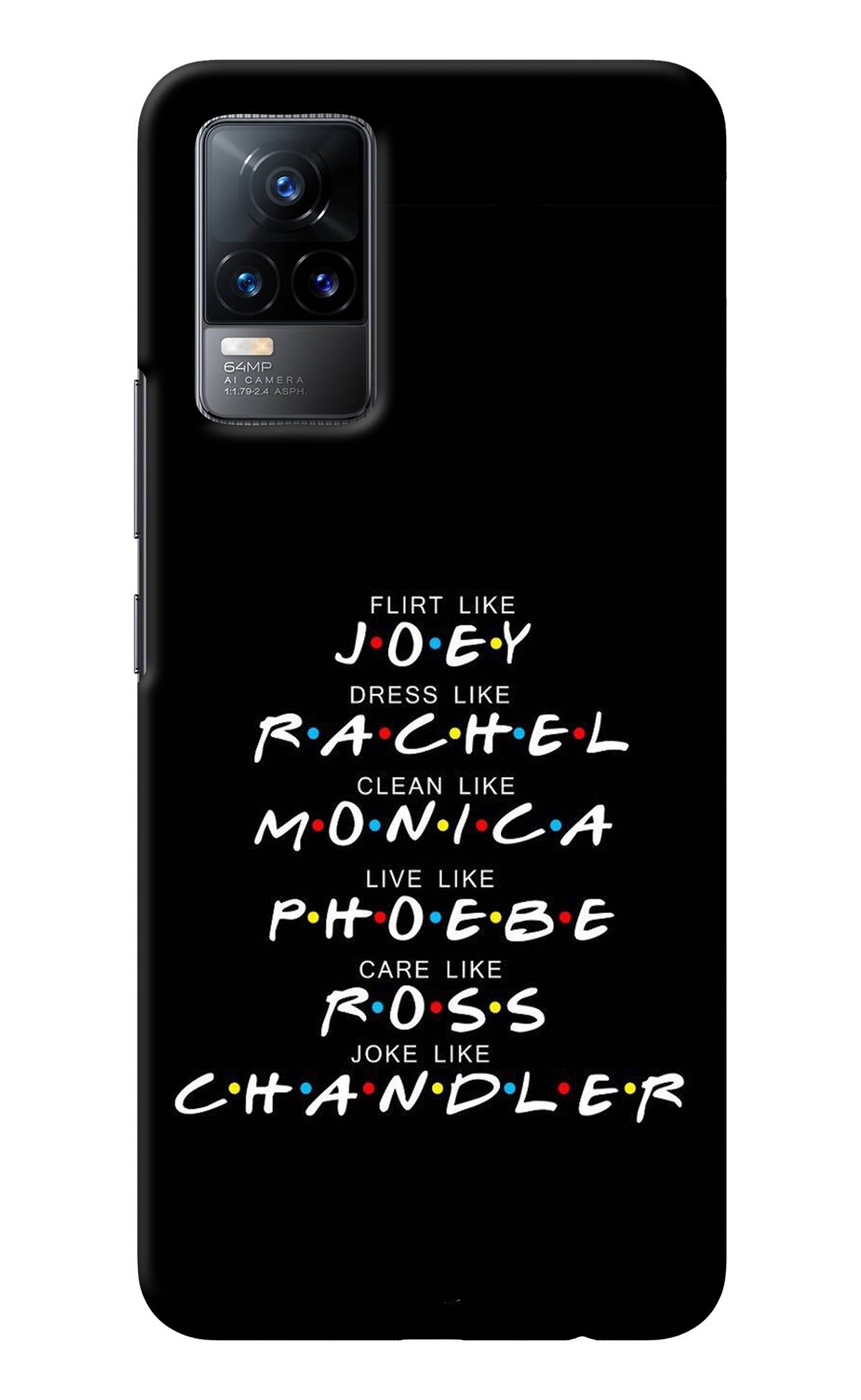 FRIENDS Character Vivo Y73/V21E 4G Back Cover