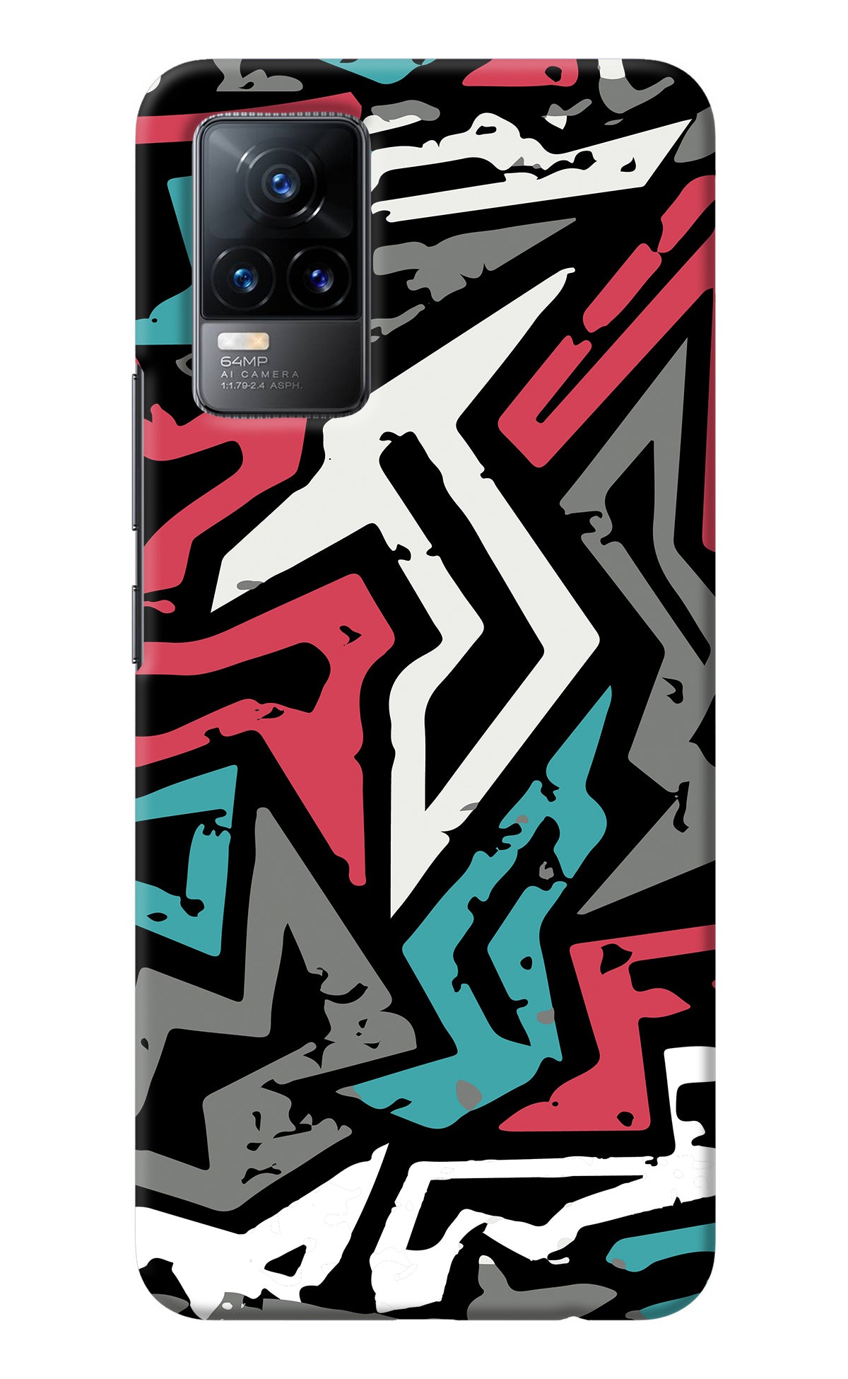 Geometric Graffiti Vivo Y73/V21E 4G Back Cover