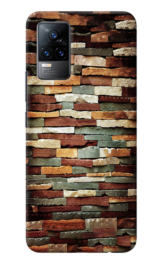 Bricks Pattern Vivo Y73/V21E 4G Back Cover