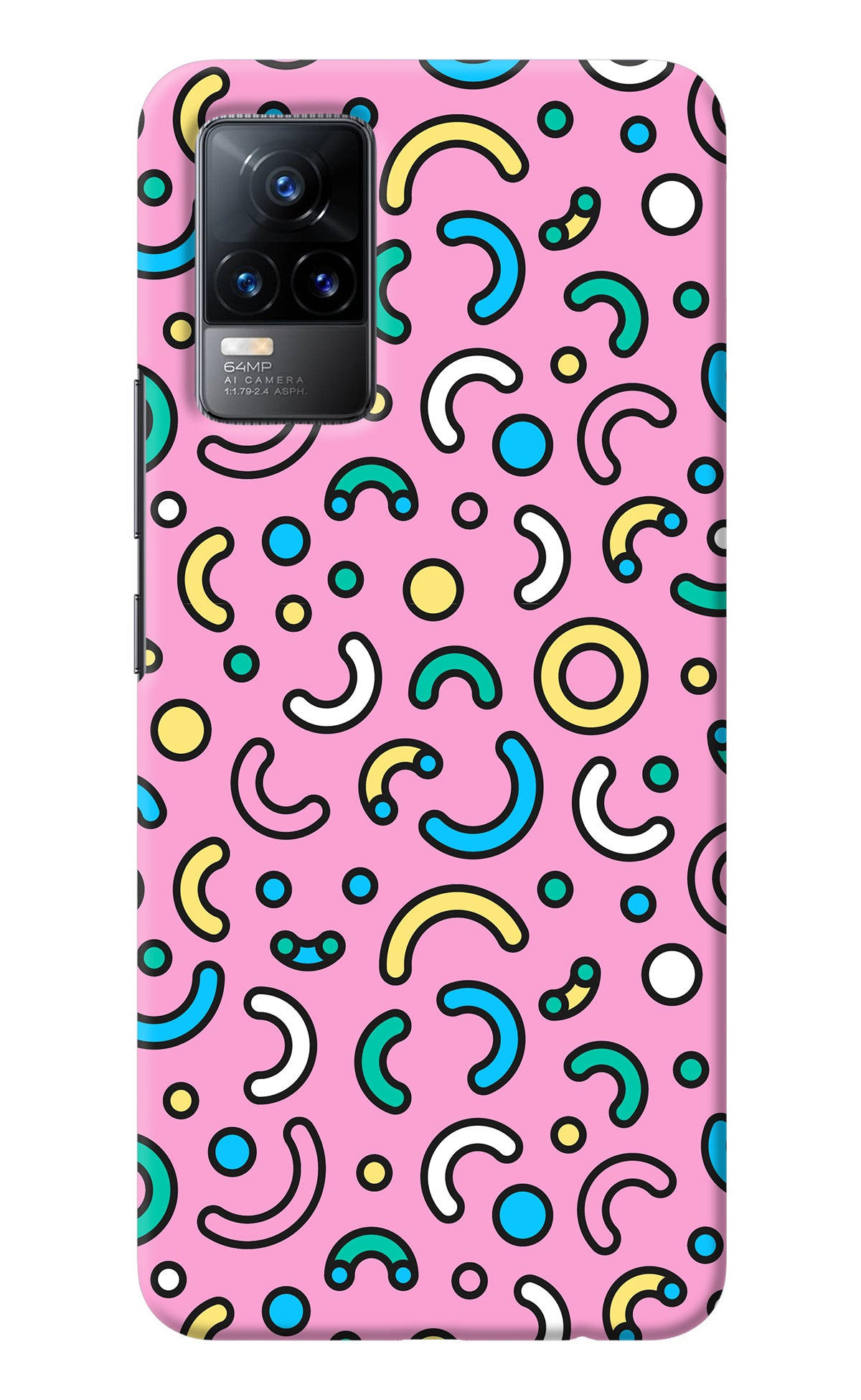 Memphis Design Vivo Y73/V21E 4G Back Cover