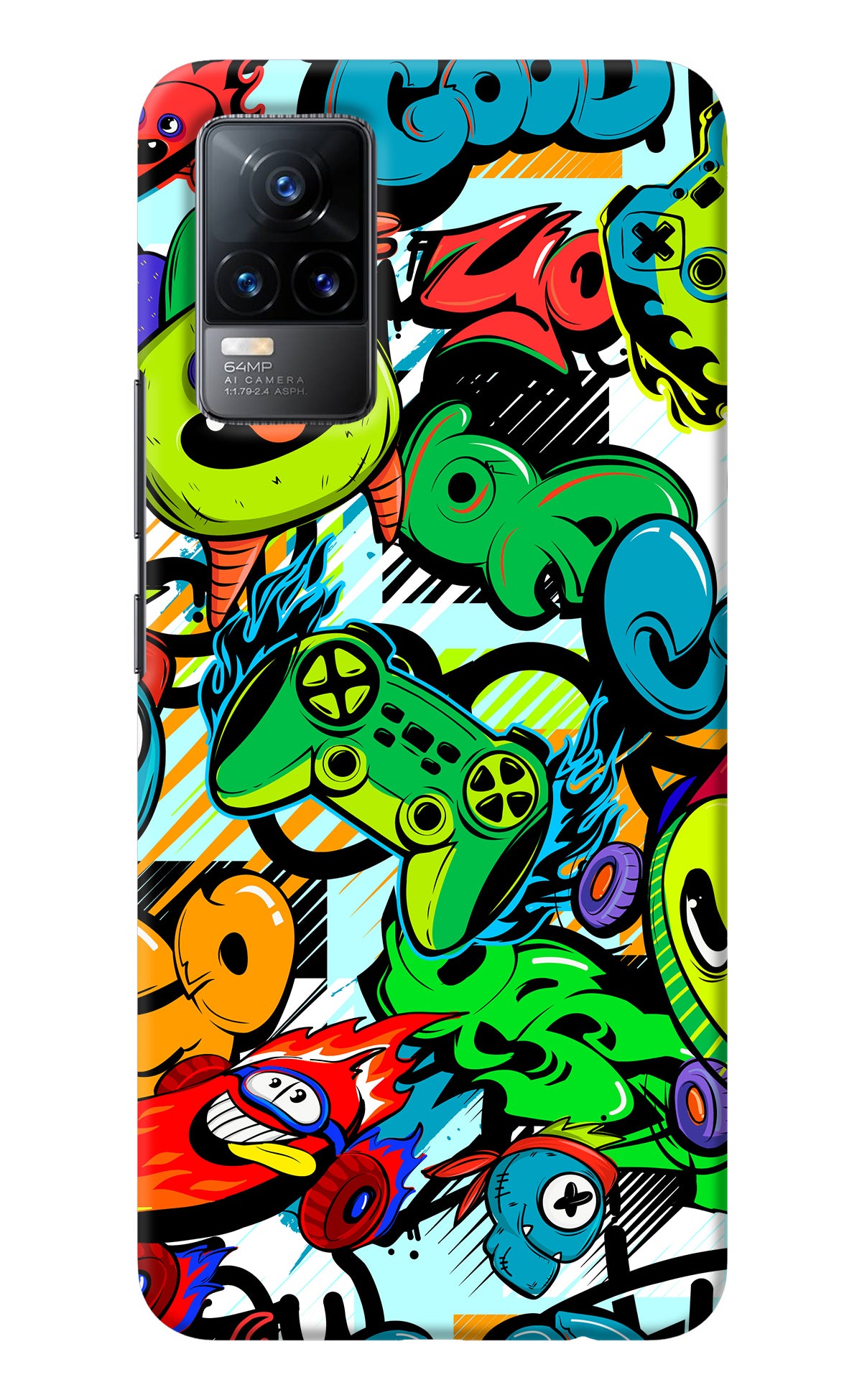 Game Doodle Vivo Y73/V21E 4G Back Cover