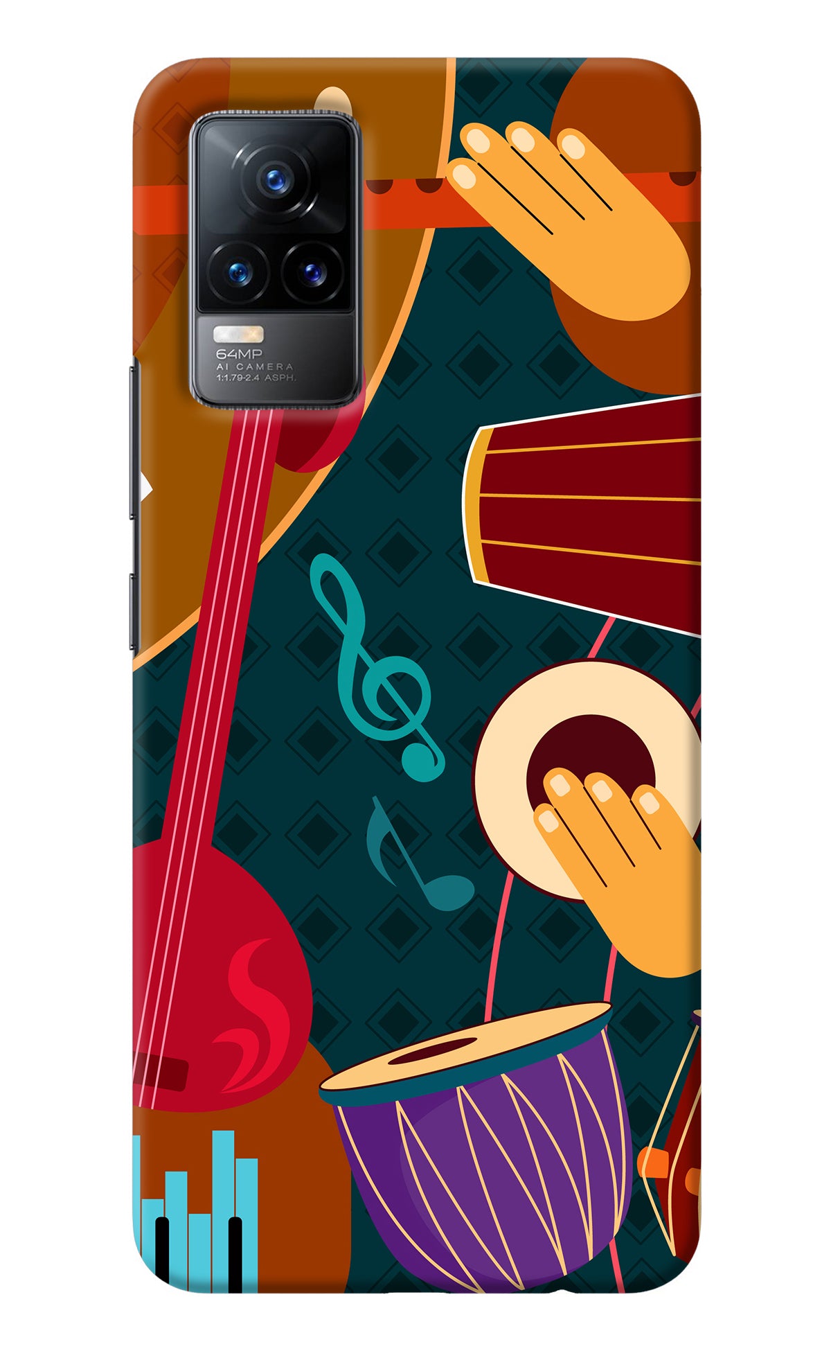 Music Instrument Vivo Y73/V21E 4G Back Cover