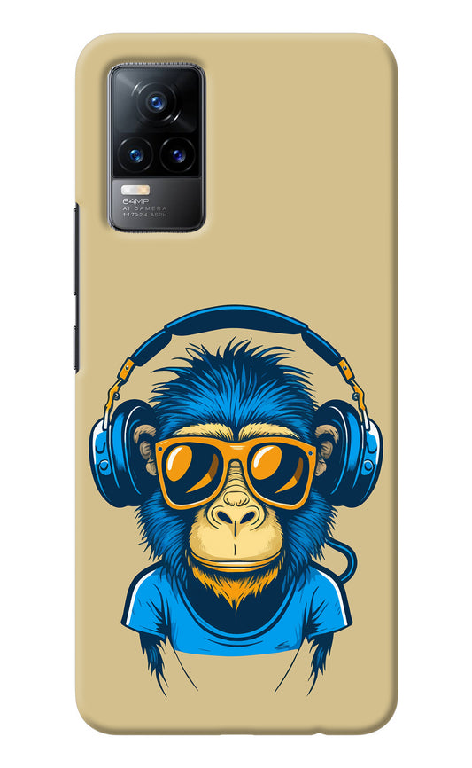 Monkey Headphone Vivo Y73/V21E 4G Back Cover