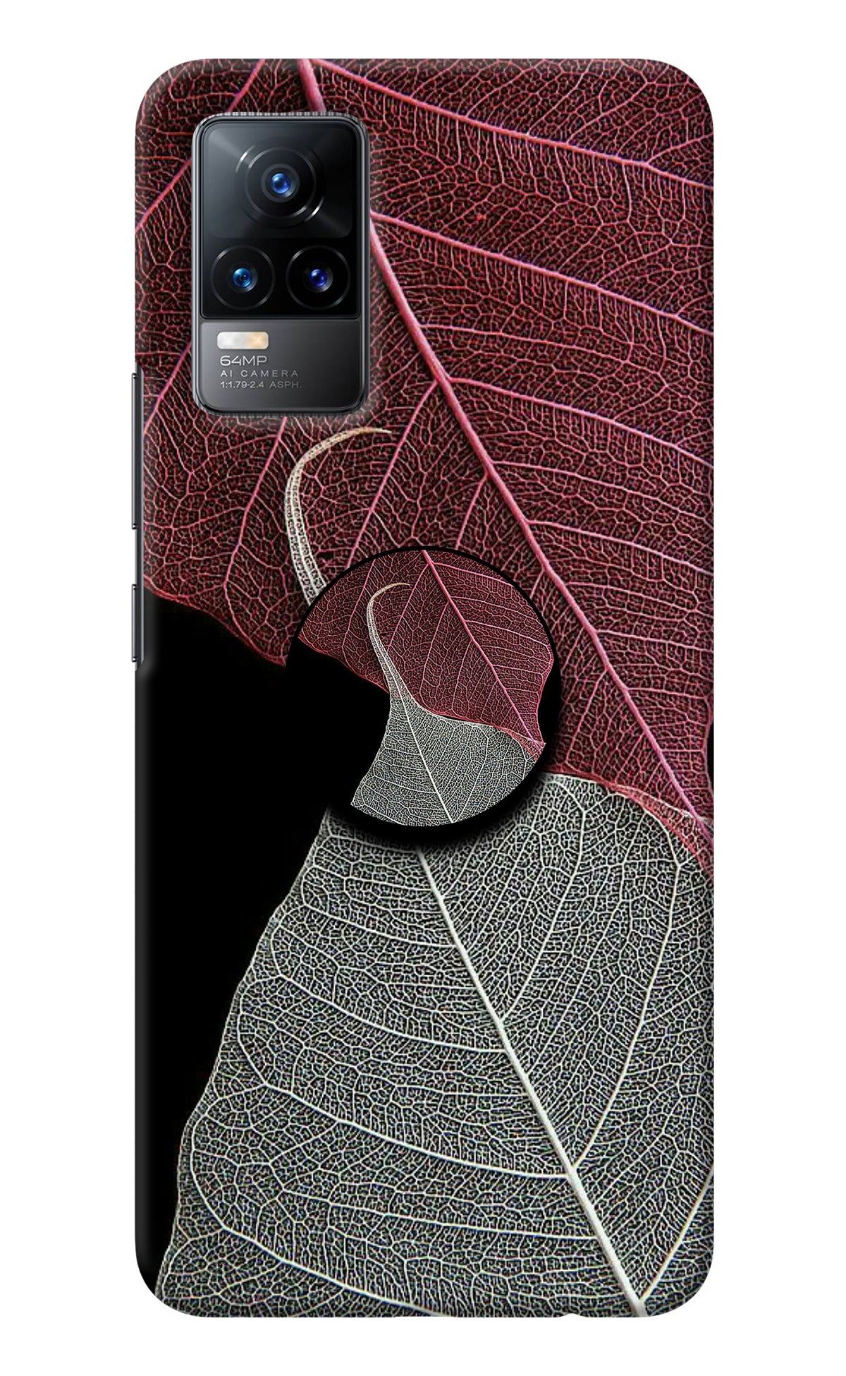 Leaf Pattern Vivo Y73/V21E 4G Pop Case