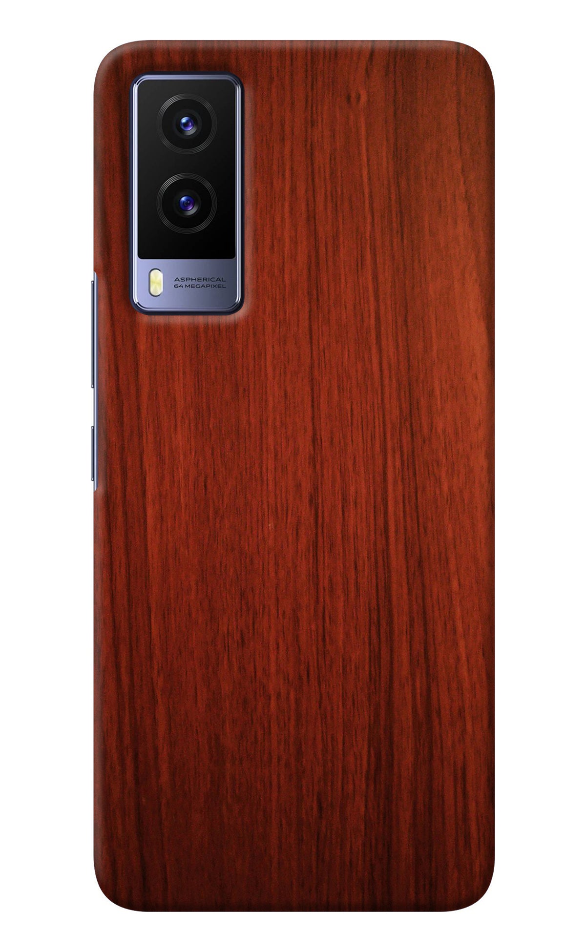 Wooden Plain Pattern Vivo V21E 5G Back Cover