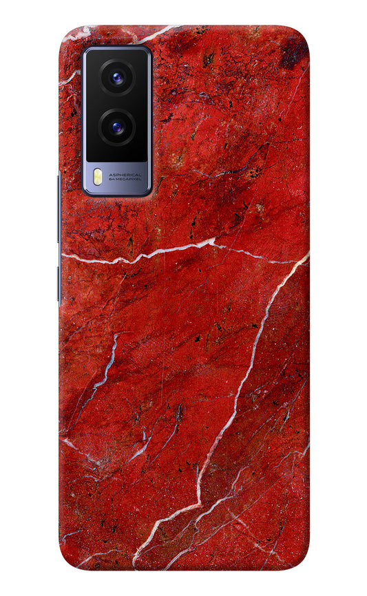 Red Marble Design Vivo V21E 5G Back Cover