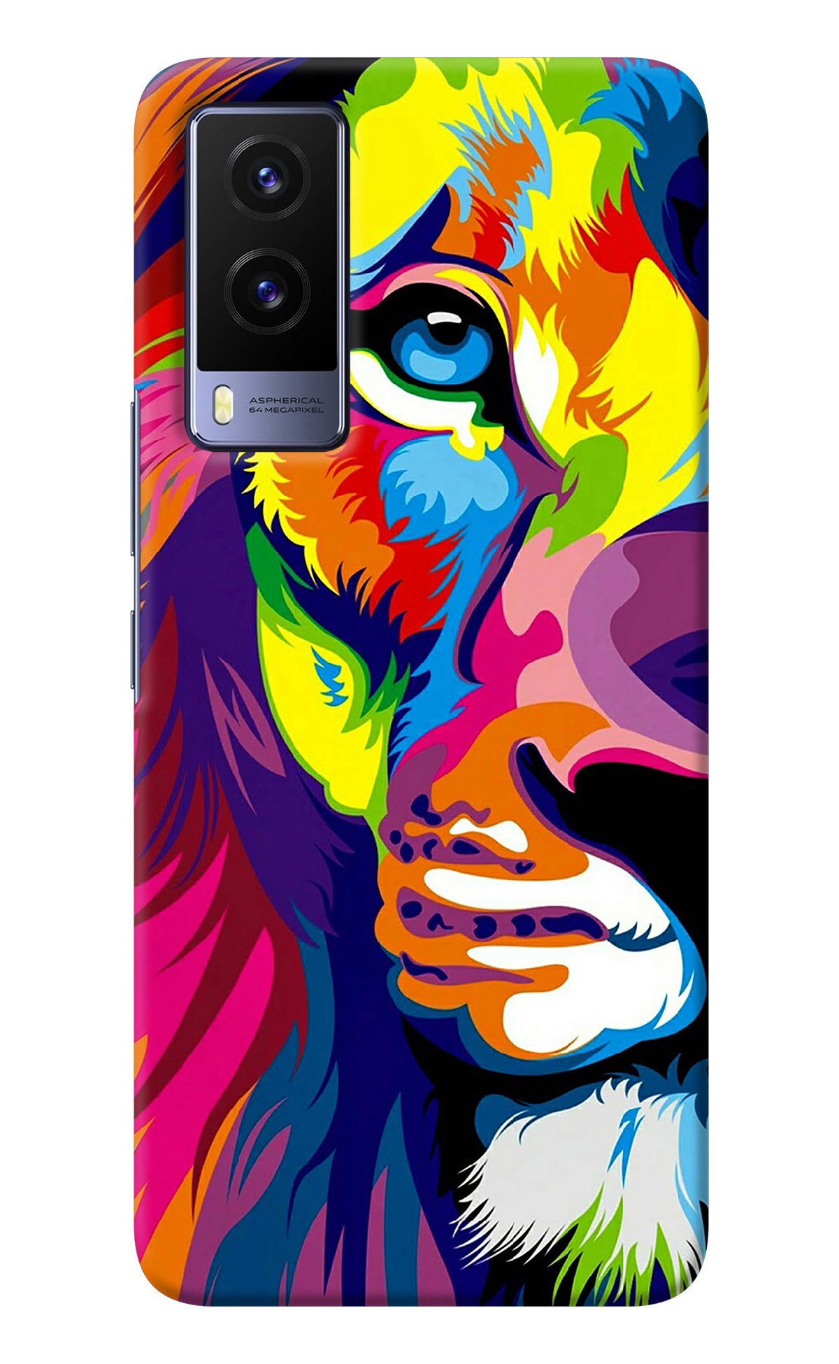 Lion Half Face Vivo V21E 5G Back Cover