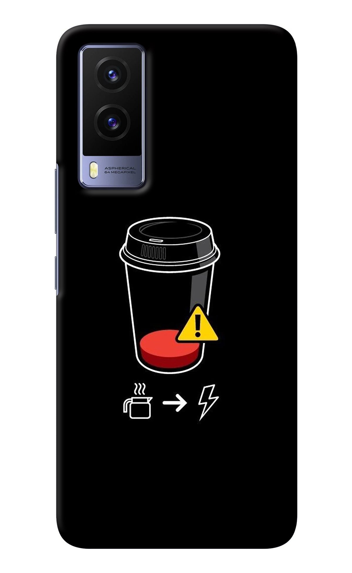 Coffee Vivo V21E 5G Back Cover