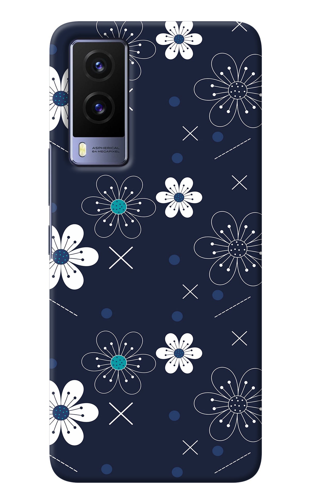 Flowers Vivo V21E 5G Back Cover