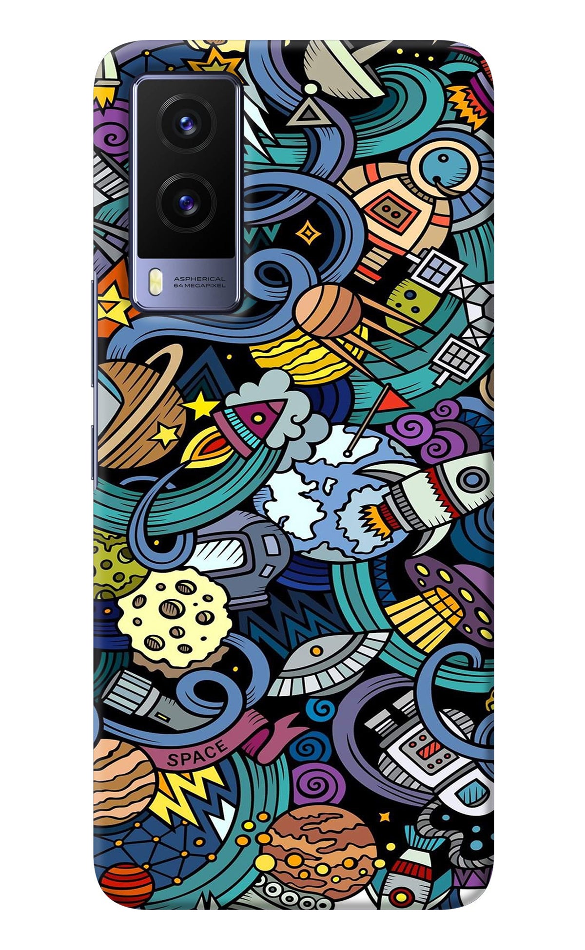 Space Abstract Vivo V21E 5G Back Cover