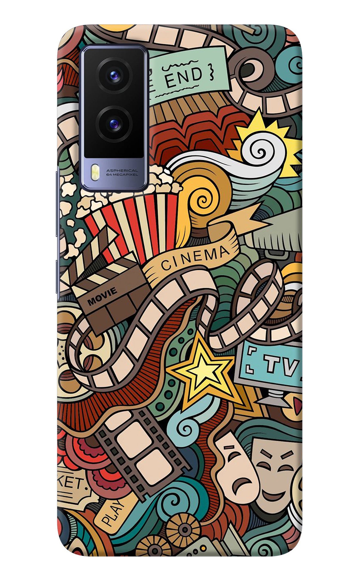 Cinema Abstract Vivo V21E 5G Back Cover