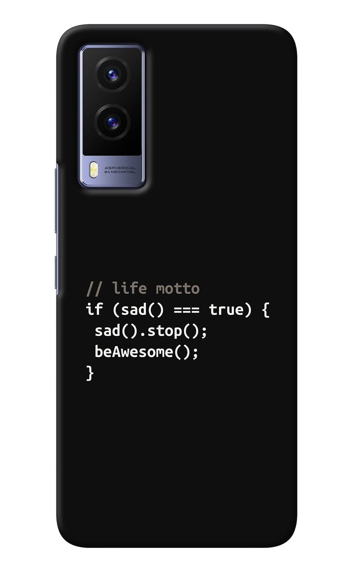 Life Motto Code Vivo V21E 5G Back Cover