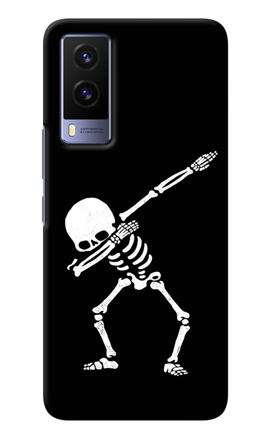 Dabbing Skeleton Art Vivo V21E 5G Back Cover