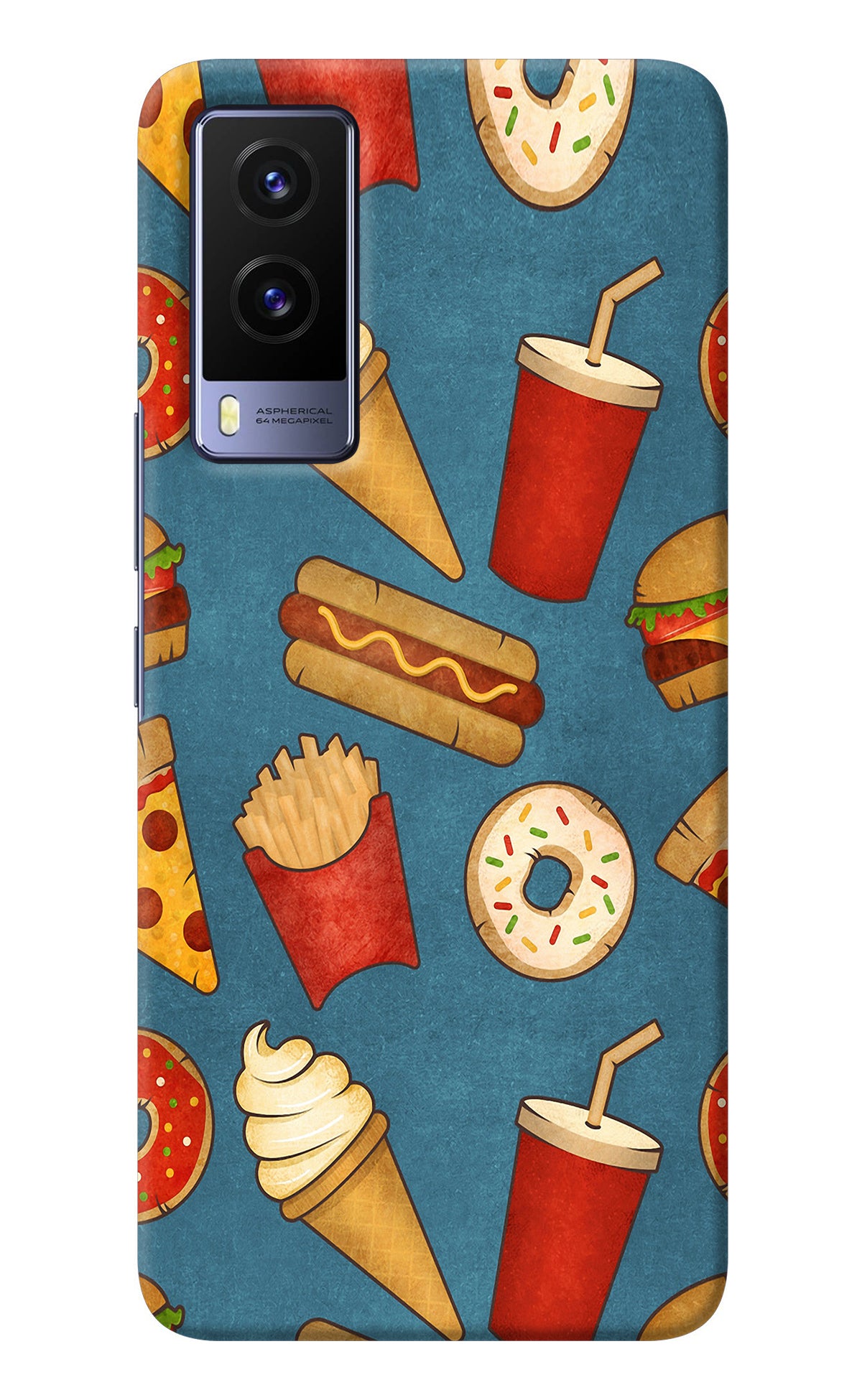 Foodie Vivo V21E 5G Back Cover