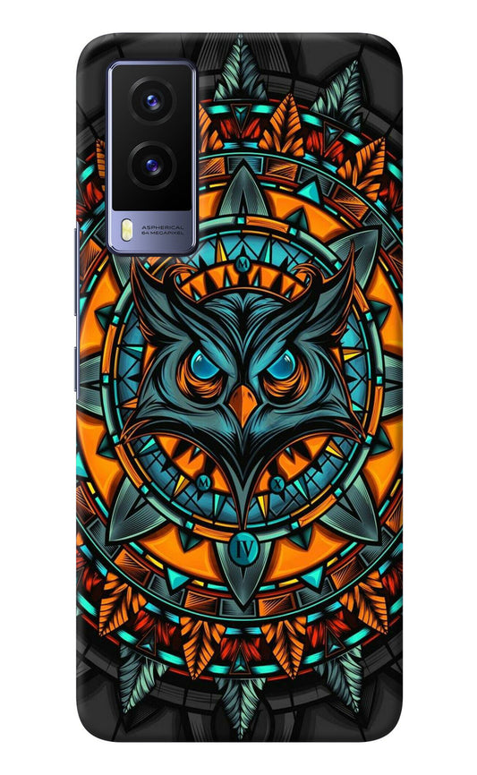 Angry Owl Art Vivo V21E 5G Back Cover