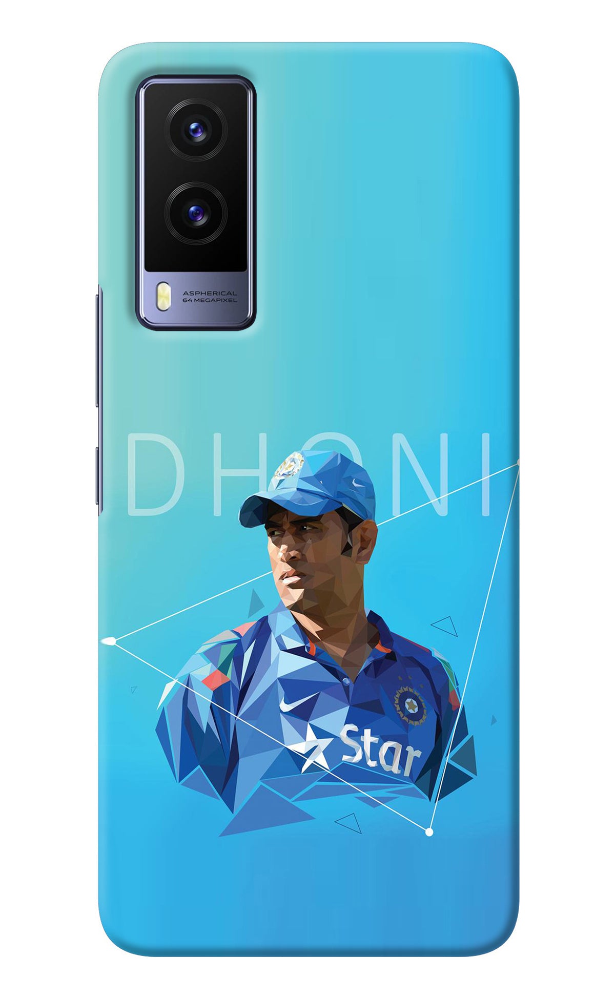 Dhoni Artwork Vivo V21E 5G Back Cover