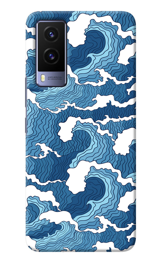 Blue Waves Vivo V21E 5G Back Cover