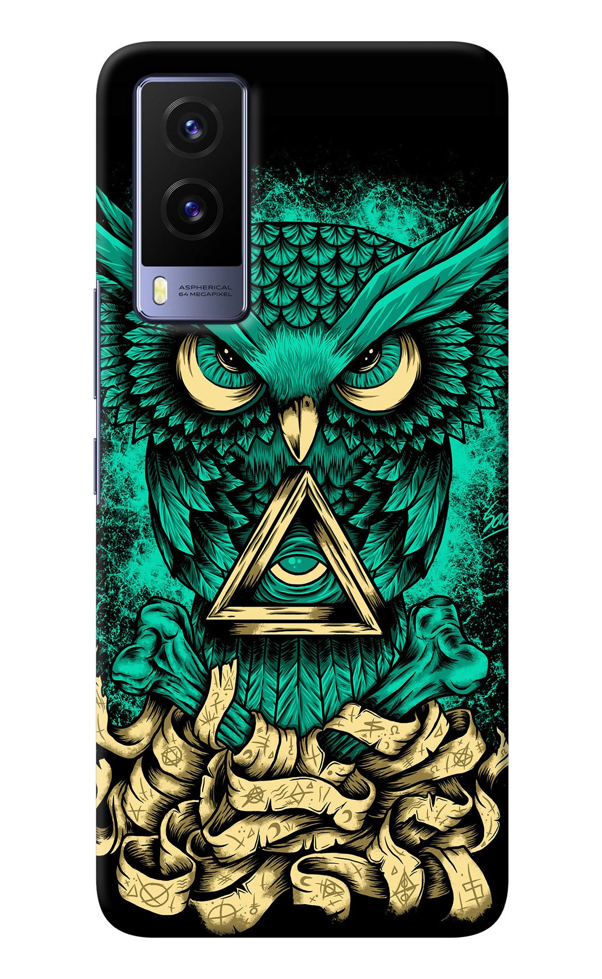 Green Owl Vivo V21E 5G Back Cover