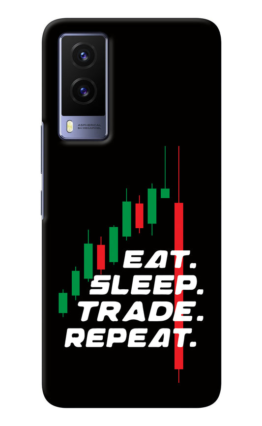 Eat Sleep Trade Repeat Vivo V21E 5G Back Cover