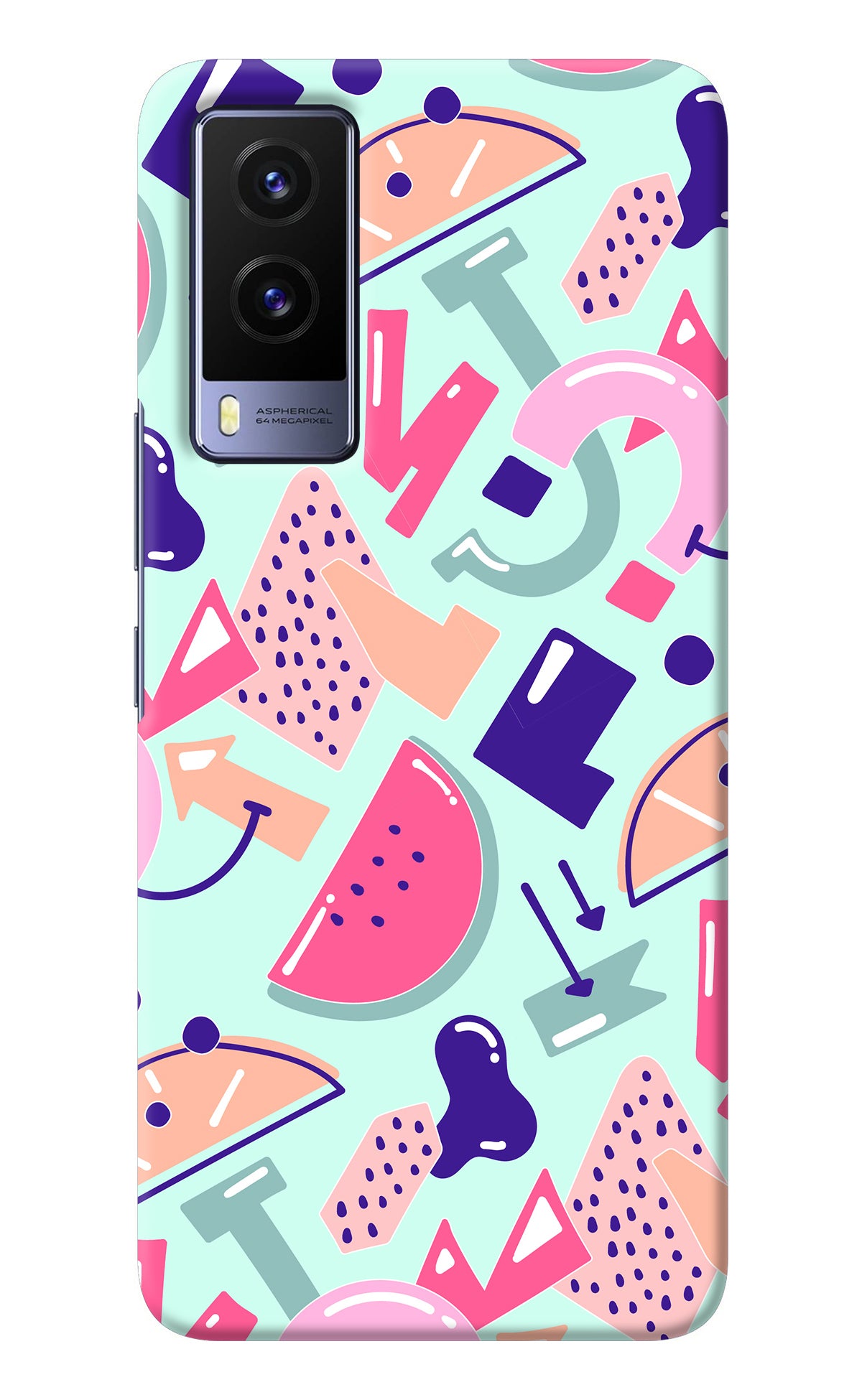 Doodle Pattern Vivo V21E 5G Back Cover