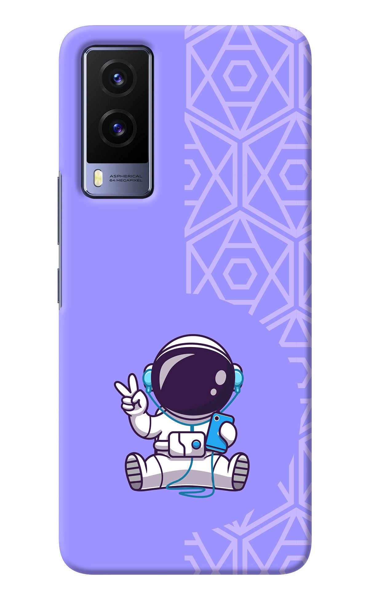 Cute Astronaut Chilling Vivo V21E 5G Back Cover