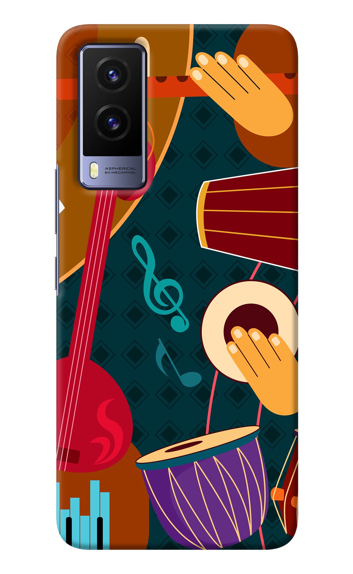 Music Instrument Vivo V21E 5G Back Cover