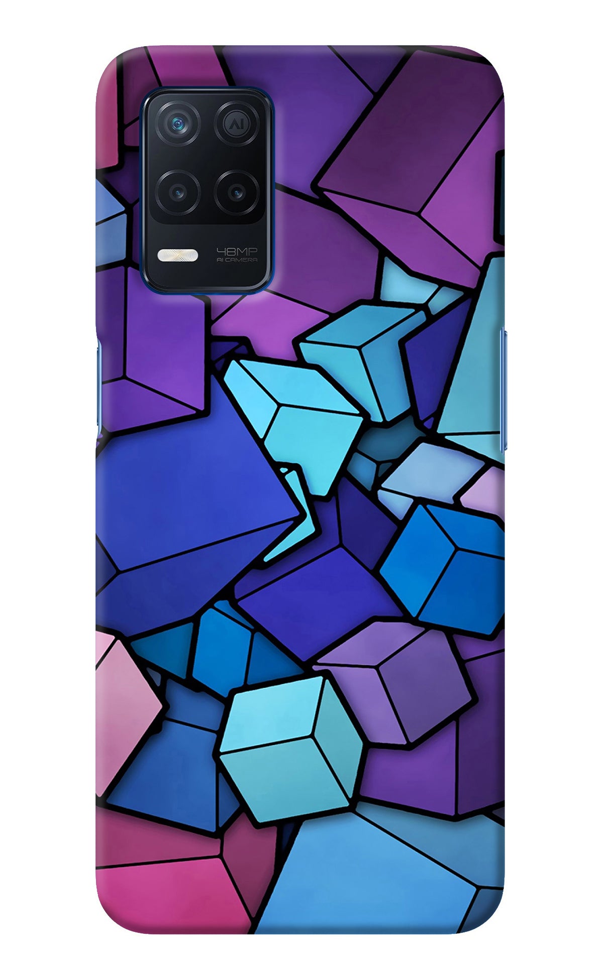 Cubic Abstract Realme Narzo 30 5G Back Cover