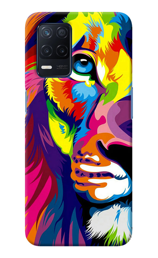 Lion Half Face Realme Narzo 30 5G Back Cover