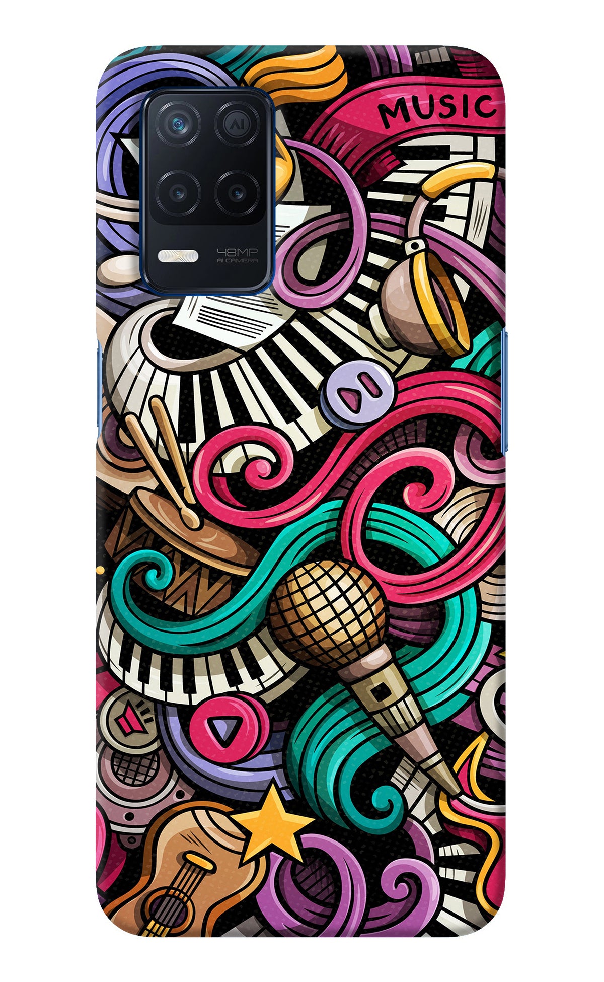 Music Abstract Realme Narzo 30 5G Back Cover