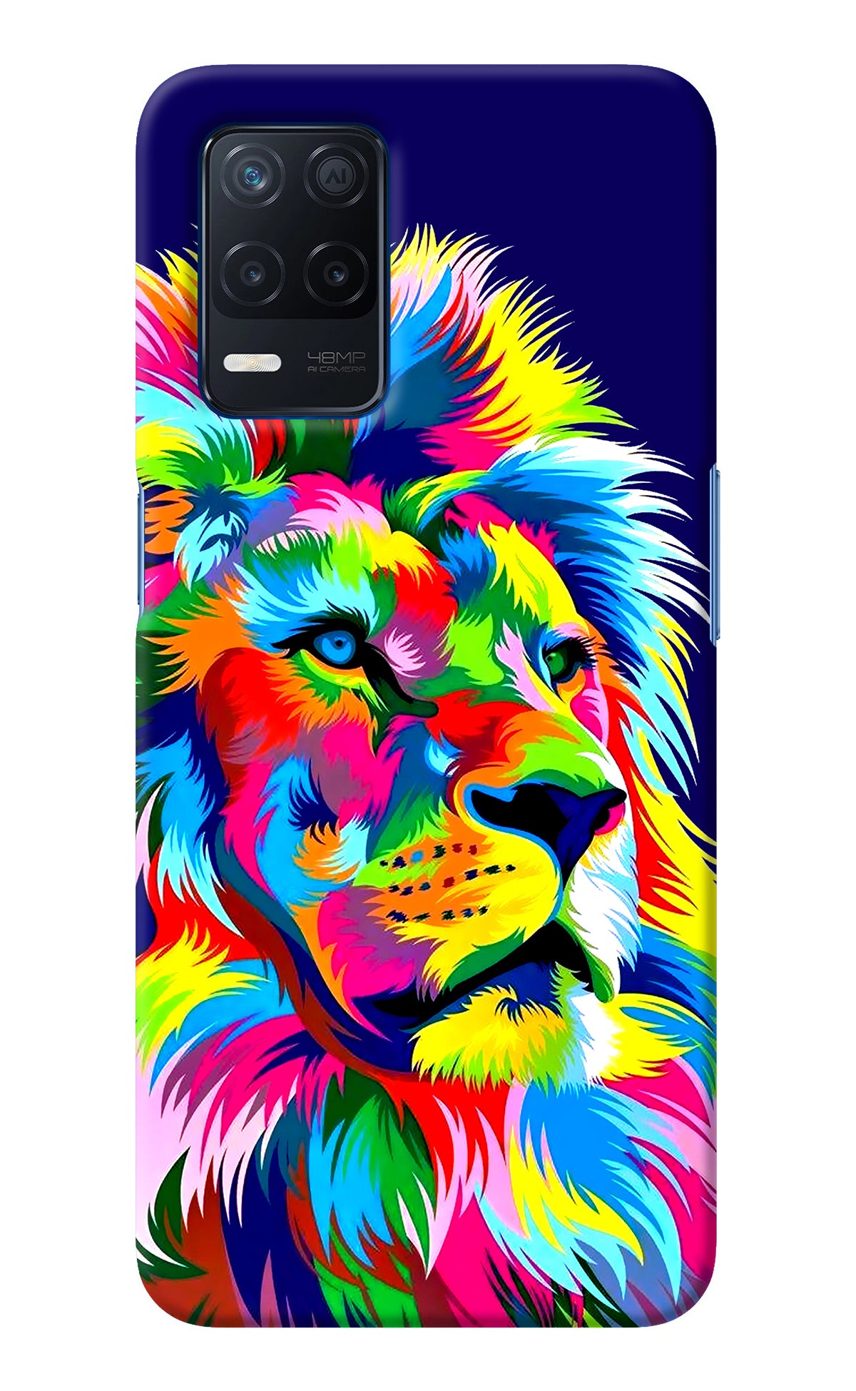 Vector Art Lion Realme Narzo 30 5G Back Cover