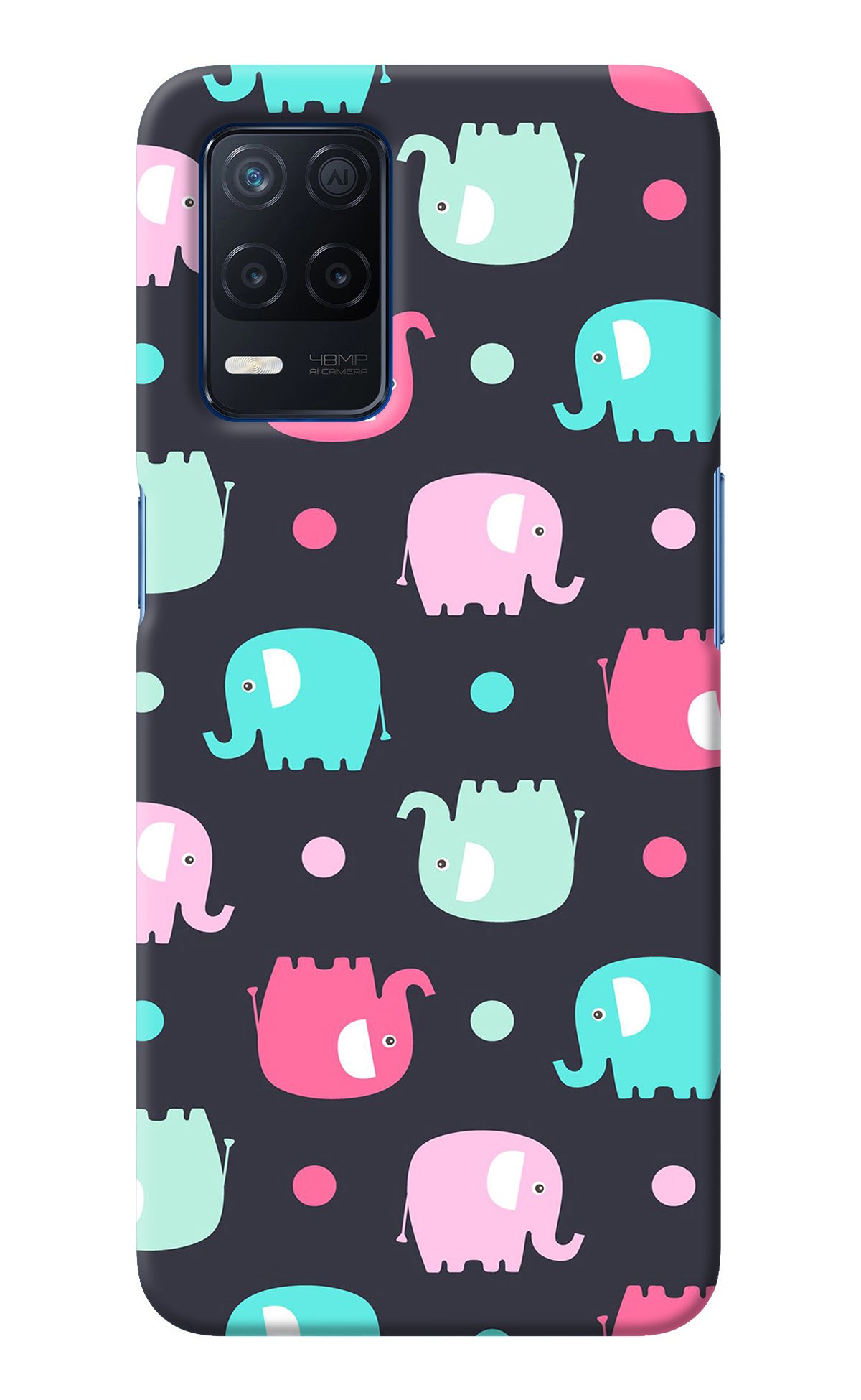 Elephants Realme Narzo 30 5G Back Cover