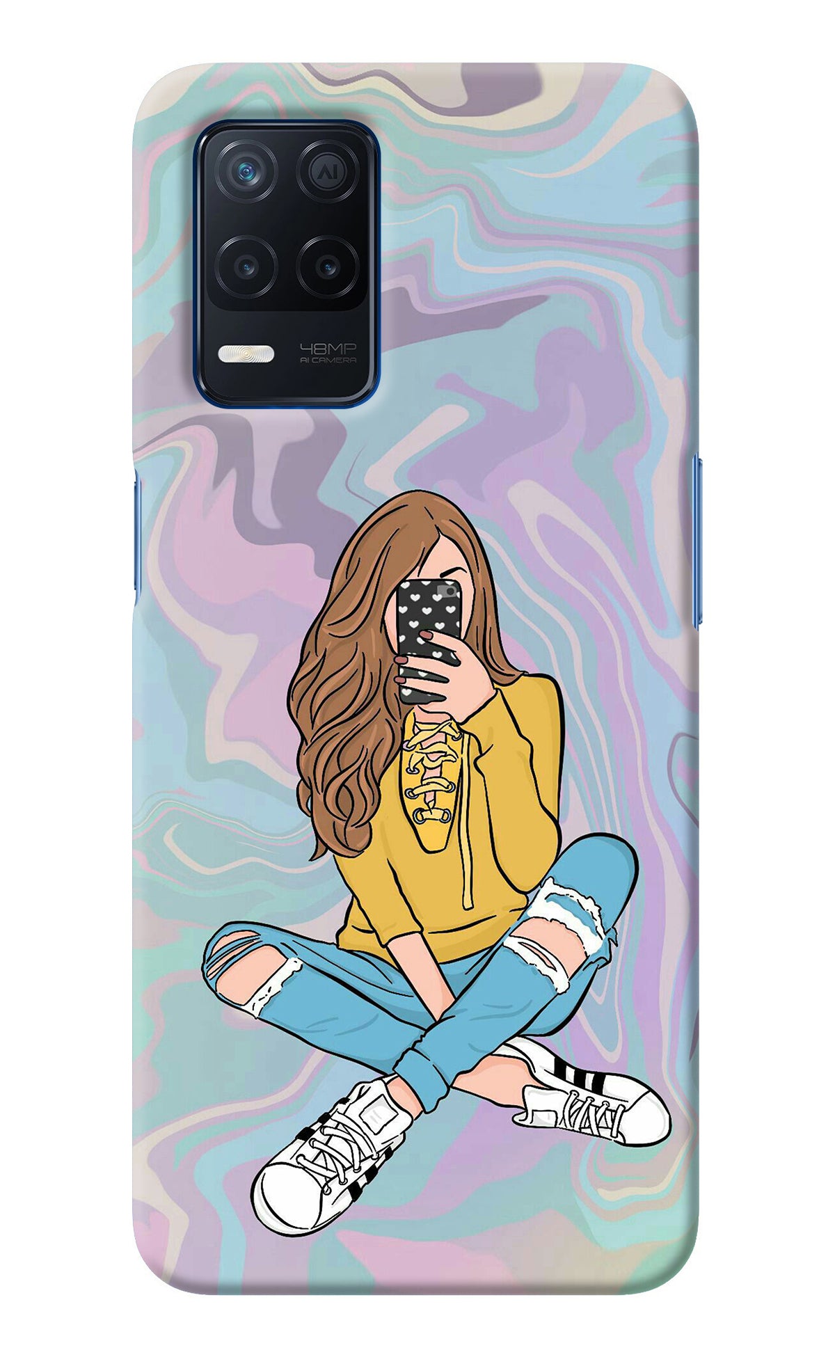 Selfie Girl Realme Narzo 30 5G Back Cover