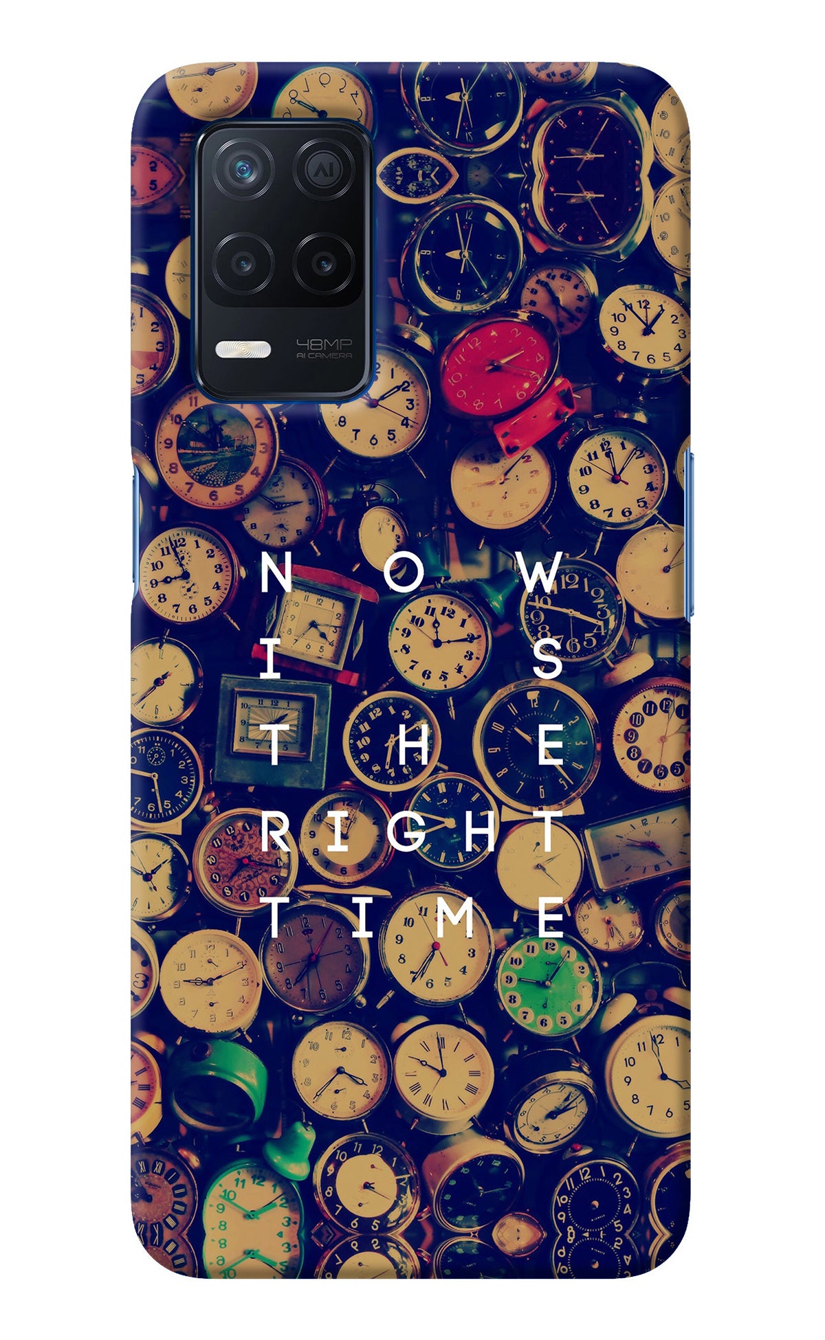Now is the Right Time Quote Realme Narzo 30 5G Back Cover