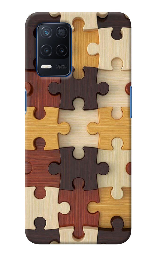 Wooden Puzzle Realme Narzo 30 5G Back Cover