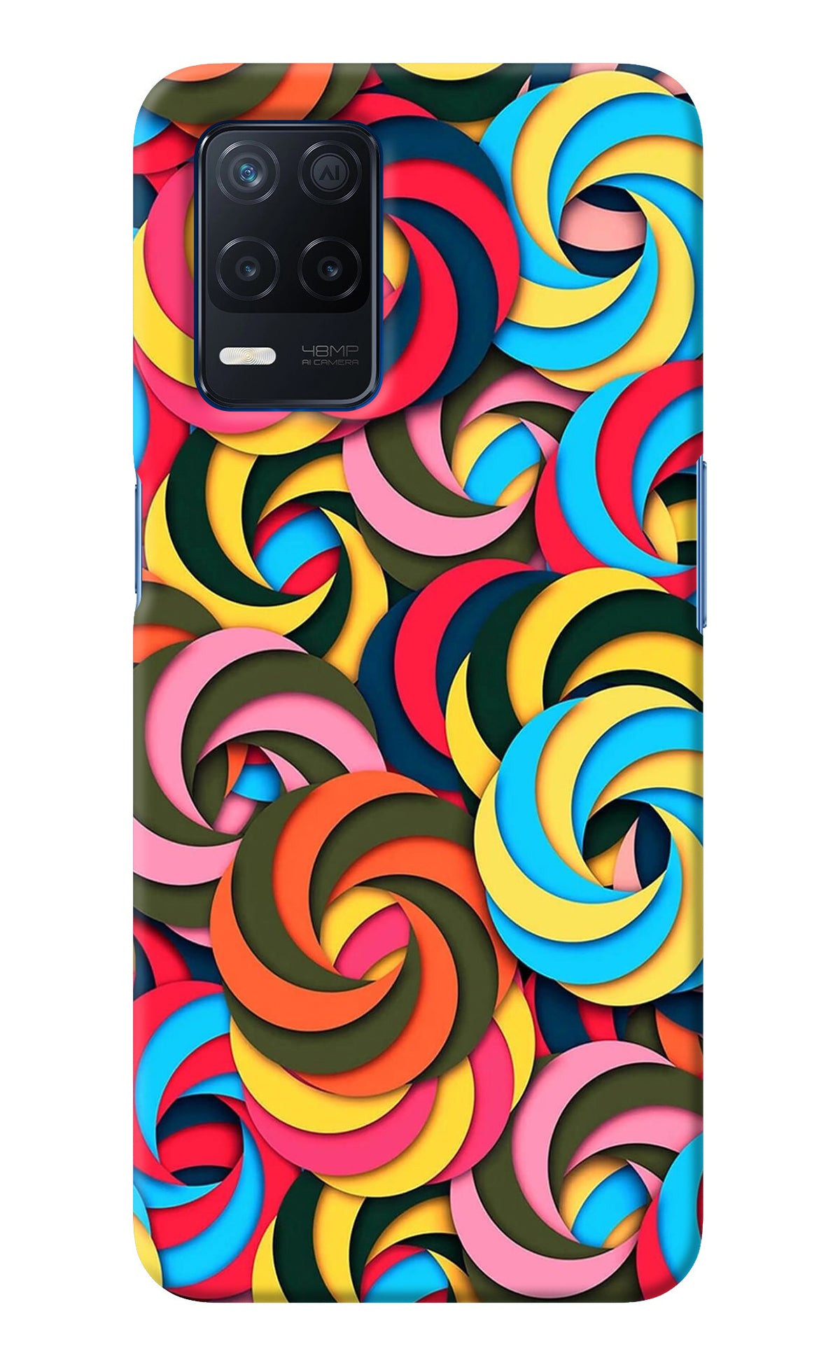 Spiral Pattern Realme Narzo 30 5G Back Cover