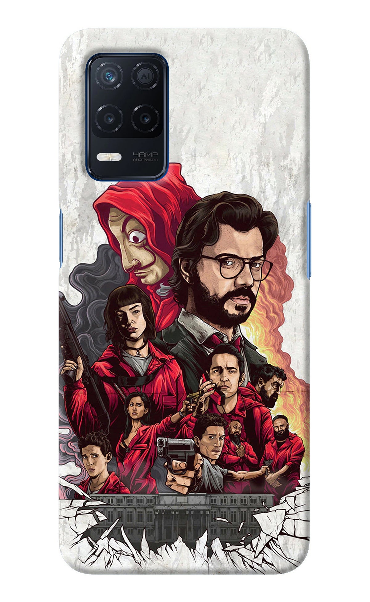 Money Heist Artwork Realme Narzo 30 5G Back Cover