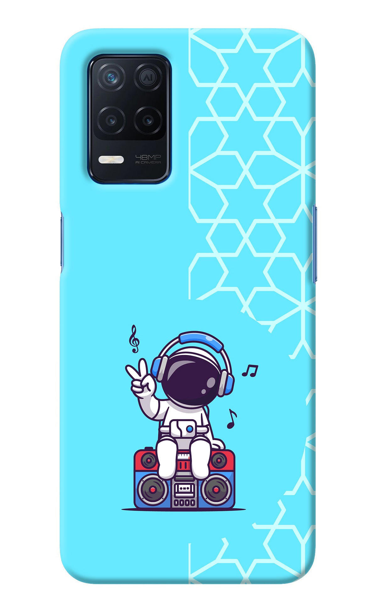 Cute Astronaut Chilling Realme Narzo 30 5G Back Cover