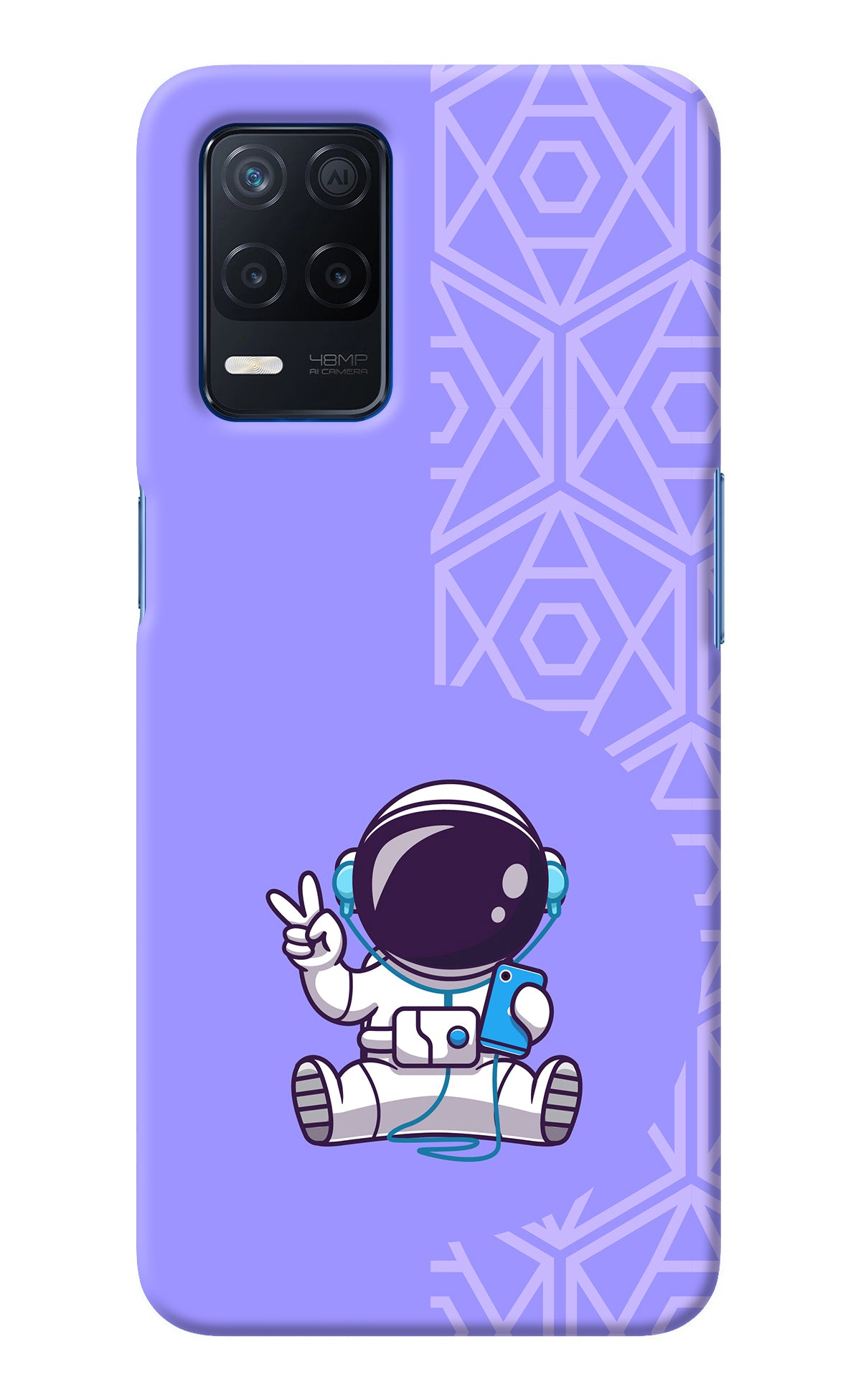 Cute Astronaut Chilling Realme Narzo 30 5G Back Cover