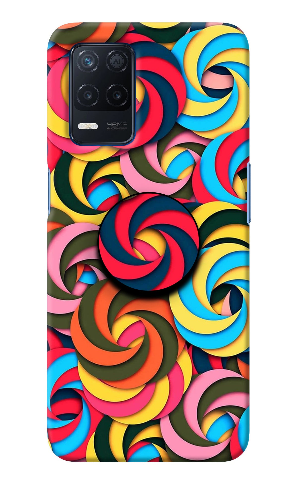 Spiral Pattern Realme Narzo 30 5G Pop Case