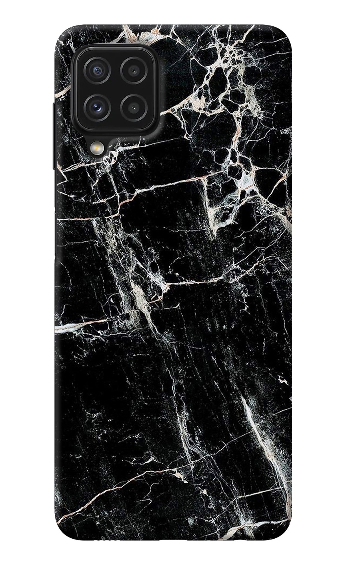 Black Marble Texture Samsung M32 Back Cover