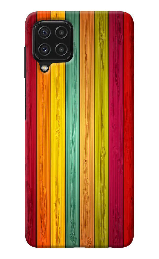 Multicolor Wooden Samsung M32 Back Cover