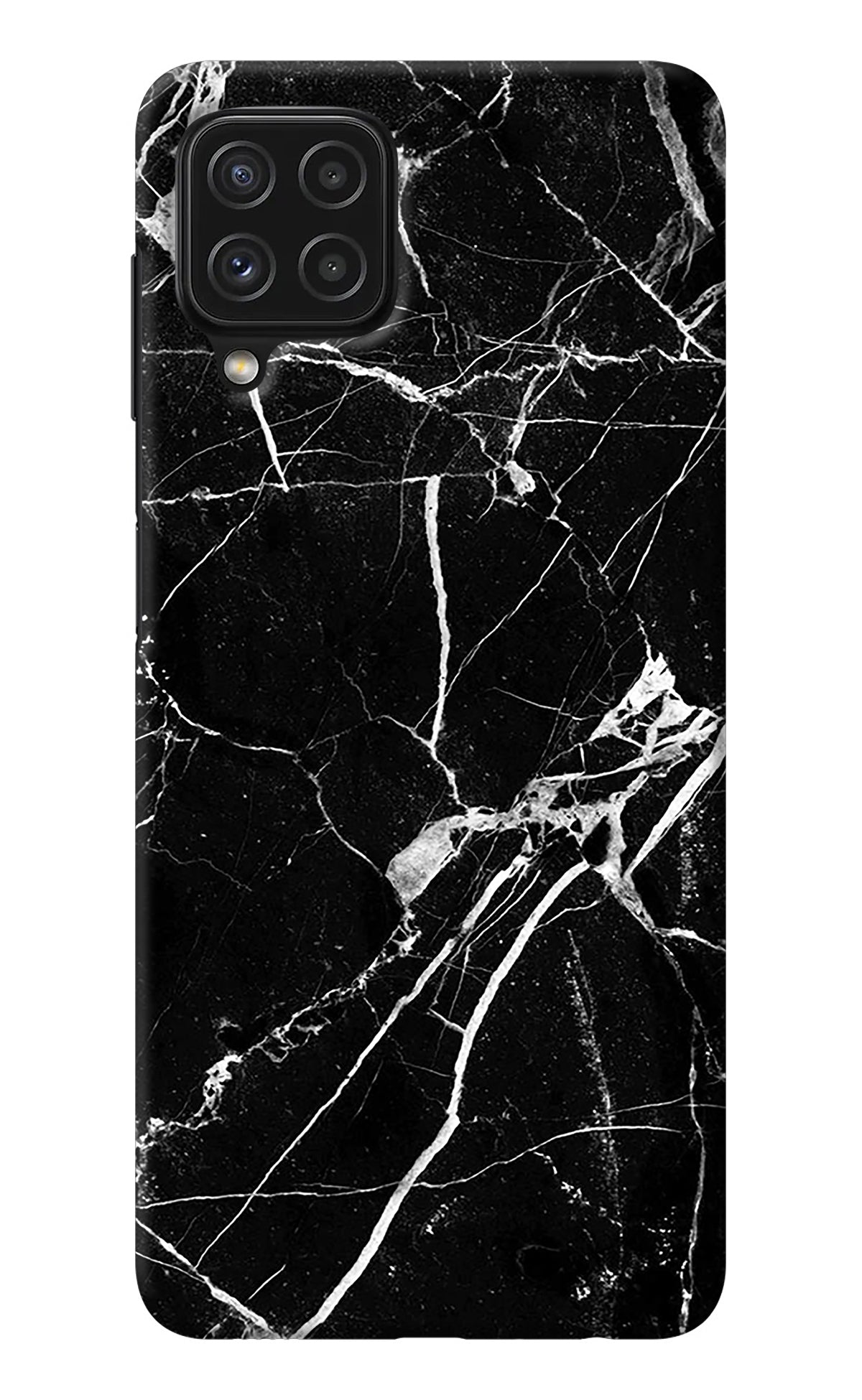 Black Marble Pattern Samsung M32 Back Cover