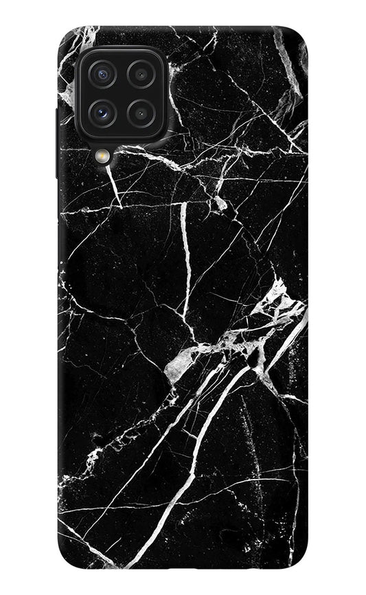 Black Marble Pattern Samsung M32 Back Cover